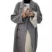 Premium Alpaca Wool Blend Coat - Oversized Double-Faced Trench Coat With Notch Lapel (8 Colors, XS-M)_ecoleips.com