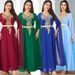 Women's Clothing New Solid Color Muslim Robe Ultra Long Sleeve Large Swing Women's Dress_ecoleips.com