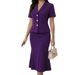 Women's Fashion Suit Jacket And Fishtail Skirt Set Spring Summer Slim Fit Elegant Office Workwear Casual Outerwear_ecoleips.com