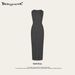 Aria Basics Aria Basics 2025 Summer European And American Retro Kardashian Sexy Hot Girl Sleeveless Black Bodycon Inner Long Dress For Women_ecoleips.com