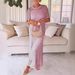 2025 Summer Style Sexy Hot Girl Women's Round Neck Hollow Out Strap Dress Two-Piece Set_ecoleips.com