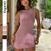 DiYun European And American Y2K Hot Girl Hollow Out Sexy Sleeveless Bodycon Dress Women's Clothing 2026 Spring/Summer_ecoleips.com