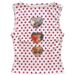 New European And American INS Women's High TK French Style White Bottom Red Polka Dot Heart Vintage Millennium Hot Girl_ecoleips.com