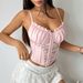 Women's Clothing Summer New Simple Ins Style Sexy Advanced Lace Pleated Wood Ear Edge Buttoned Fish Bone Small Vest_ecoleips.com
