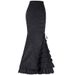 Aria Basics Aria Basics European And American Foreign Trade Women's Gothic Black Half Dark Style Long Subculture Bodycon Mermaid Skirt Women_ecoleips.com