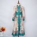 Women's Clothing Spring And Summer Positioning Printing With Belt Long Dress Female Temperament Waist Slimming Skirt Female_ecoleips.com