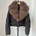 Women's Fashionable Winter Jacket Short Down Coat With Real Fox Fur Collar S/M Stylish Warm Oversized Puffer Casual Winter Outerwear_ecoleips.com