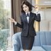 XXN920 Professional Women's Long Sleeved Suit A-Line Skirt Set Autumn Winter Formal Workwear For Interviews Casual Elegant Fashion_ecoleips.com