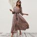 Women's Bohemian Belted Beach Dress European American Style Vacation Clothing For Plus Size_ecoleips.com