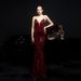 Women's Clothing New Sequined Fishtail Long Dress Performance Internet Celebrity Event Banquet Car Model Etiquette Evening Dress_ecoleips.com