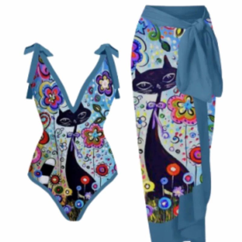 Women's Clothing One Piece Conservative Belly Covering Slimming Holiday Beach Hot Spring Swimsuit French Retro One Piece Bikini_ecoleips.com