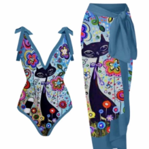 Women's Clothing One Piece Conservative Belly Covering Slimming Holiday Beach Hot Spring Swimsuit French Retro One Piece Bikini_ecoleips.com