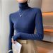 girl Knitted Inner Layer High Neck Autumn Winter New Slim Fit Slimming Sweater Women Outer Wear Long Sleeve Soft Comfortable_ecoleips.com