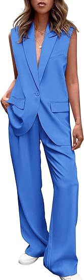 Women's Clothing vest suit with solid colours_ecoleips.com