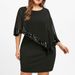 K Irregular Sequin Splicing Plus Size Women's Dress_ecoleips.com