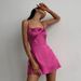 Silky Slim Fit Halter Neck Mini Dress 2025 European American Style Sexy Casual Versatile Personalized Fashion for Hot Girls_ecoleips.com