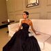 Luxury Solid Black Off-Shoulder Sleeveless Dress – Elegant & Sexy Prom & Evening Gown_ecoleips.com