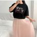 K-Pop Inspired T-Shirt Princess Is Okay Korean Slogan Graphic Tee Stylish Black Top For K-Fashion Enthusiasts & Girl Power Fans_ecoleips.com