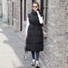 women's hooded puffer jacket – lightweight quilted winter coat with map print, loose fit for casual wear_ecoleips.com