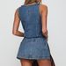 K Sexy Spicy Girl Women's Sleeveless Lace Up Denim Vest Shorts Denim Suit_ecoleips.com