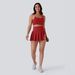 Women's Irregular Midi Skirt Casual Comfortable Pleated Versatile Outdoor Sports Skirt_ecoleips.com