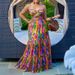 Plus Size Women's Suspender Sexy Printed Sleeveless Backless Dress_ecoleips.com