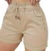 Women's High-Waisted Quick-Drying Shorts Spring/Summer Casual Bell Pocket Design Style Clothing_ecoleips.com