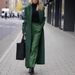 Elegant A-Line Long Wool Blend Coat, Women's 3D Pattern Trench Coat For Fall Winter, V-Neck Zipper Closure Casual Outerwear_ecoleips.com