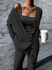 Knted Three-piece Set 2026 Spring And Autumn Cross-border New Lady's Su Long-sleeved Solid Color Women's_ecoleips.com