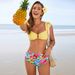 Trendy Ruffle Bikini Set – High-Waisted Swimwear With Adjustable Ties & Removable Padding (S-Xxl, Quick-Dry Nylon-Spandex, Upf50+)_ecoleips.com