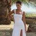 Sexy Hot Girl Bodycon Dress Spaghetti Strap Open Back Design Ruched Details High Split Slimming Tight Party Dress For Women_ecoleips.com