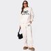 Women’s Clothing New autumn and winter round neck long sleeve loose thick sweater women's clothing fashion casual wide leg pants suit_ecoleips.com