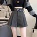 Woolen Wide-Leg A-Line Shorts Autumn Winter New Plus Size American Style Outerwear Skirt Sexy Hot Girl Pleated Casual_ecoleips.com