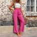 Women's Clothing Casual Pants Elastic High Waist Loose Trousers_ecoleips.com