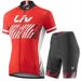 Women's Cycling Jersey Set With Quick-Dry & Uv Protection, Breathable Short Sleeve Top For Summer Bike Riding, Team Style Design_ecoleips.com