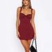Women's Pure Lace Trimmed Backless Slip Dress Tight Fitting Waist Cinching Hip Hugging Short Skirt Solid Color Summer Bohemian Casual Style_ecoleips.com