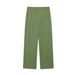 Women's Clothing Slim Fit Textured Halter Neck Collar Top Trousers Casual Suit_ecoleips.com
