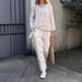 Women's Clothing Women's 2-Piece Set Plus Size Cotton And Linen Shirt Suit High Waist Loose Trousers_ecoleips.com