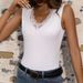 Aria Basics Aria Basics Cross-border Direct Sales Lace Tank Spring New Inner Top, European And American Sexy Versatile V-neck Base Shirt_ecoleips.com