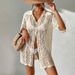 Women's Sexy Knitted Beach Cover-Up Dress - Bikini Swimsuit Cover With Sun Protection, Summer Vacation Wear_ecoleips.com