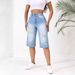 Women's Clothing High Quality Elastic Hole Denim_ecoleips.com