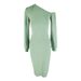 AC424 European American 2024 Spring And Autumn New Cross-Border Slim-Fit Solid Color Elegant Long Bodycon Dress_ecoleips.com
