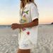 Women's Beach Vacation Casual Printed Shirt And Shorts Suit Relaxed Everyday Wear Comfortable Feshion_ecoleips.com
