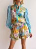 Women's Clothing Temperament Casual Linen Long Sleeved Shirt Shorts Suit_ecoleips.com