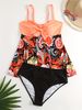 Sexy High Waist Bikini Set - Women's Ruffle Strappy Swimwear (Push Up Tummy Control Adjustable Ties Beach Vacation)_ecoleips.com
