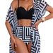 Women's Clothing New Split Swimsuit Women's Beach Cover Up Mesh Three Piece Bikini Swimsuit Sexy Swimsuit Women_ecoleips.com