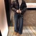 2025 New Straight-Leg Jeans Wo, Narrow Wide-Leg Petite Figures, Loose Fit, Plus Size, Slimming Pants For Plus-Size_ecoleips.com