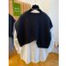 Women's Clothing New Design Sense Literary Style Fake Two Piece Striped Stitching Loose Slim Long Sleeved Shirt Tops For Women_ecoleips.com