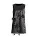 Women's Clothing Fashionable And Elegant Lady Style Short Skirt Autumn New Niche Round Neck Three Dimensional Flower Tassel Dress For Women_ecoleips.com