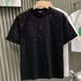 Women's Clothing Spring And Summer Starry Sky Heavy Industry Trendy Short Sleeved Loose Tops Casual Half Sleeved Round Neck T Shirt_ecoleips.com